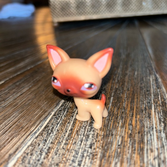 Rare Littlest Pet Shop LPS Chihuahua #1 (retired) (tan) - Picture 3 of 4